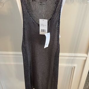New with tags Vince metallic dress with tank. Size medium. - Neiman Marcus